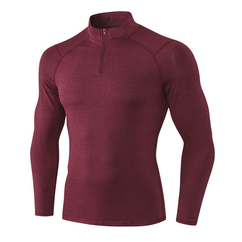 Men's Fall Winter Fitness Long Sleeved Quick-drying Basketball Running