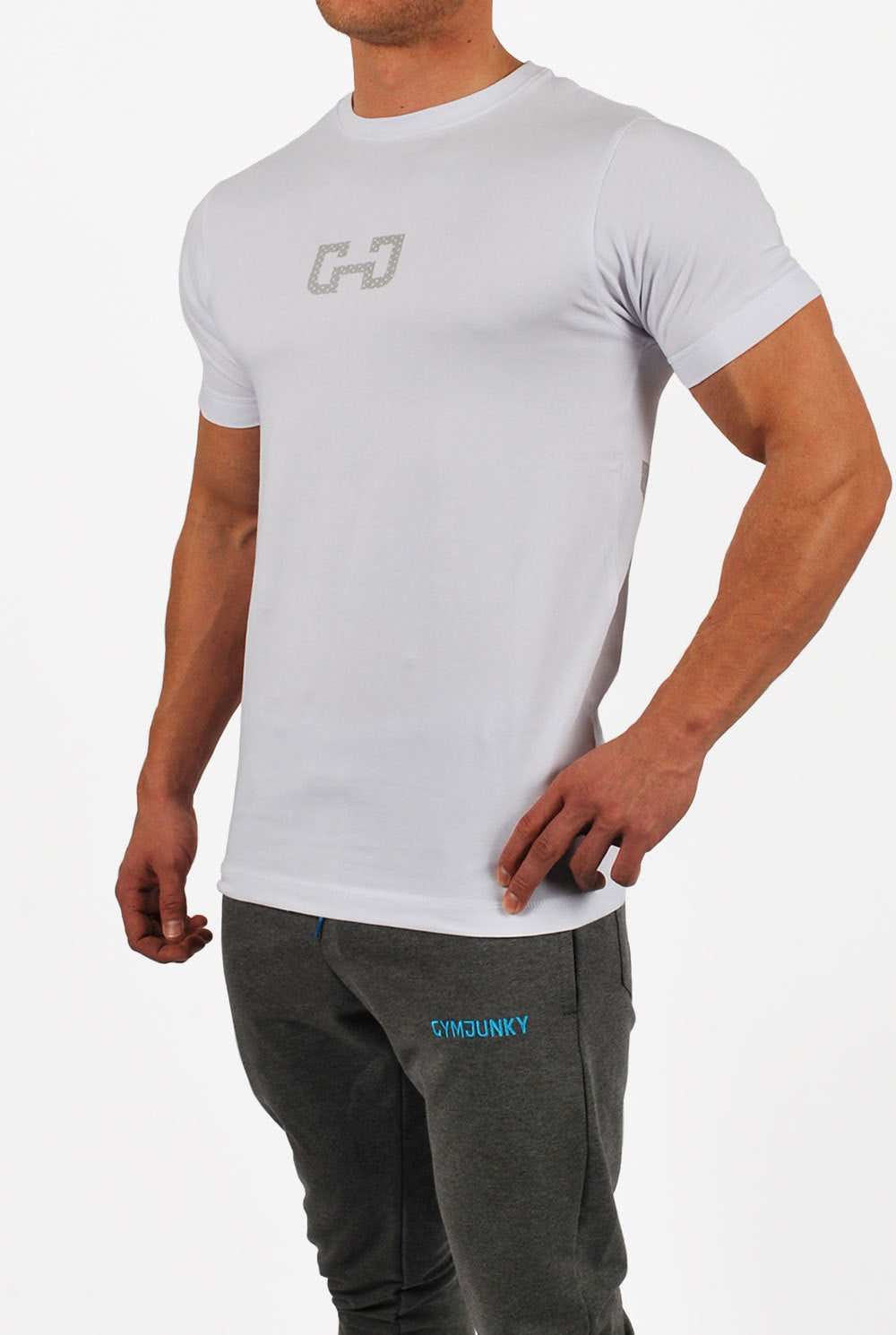Wheat XLR muscle fitness brothers sports leisure men's T-shirt printed cotton short sleeved slim quick dry shirt