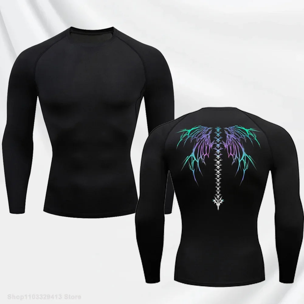 Elastic and Comfortable Men's Tops Thin Quick-drying Running T-shirt Gym Fitness Training Clothes Breathable Short-sleeved S-3XL