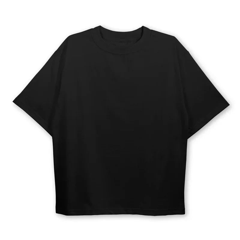Gothic Cyberpunk T Shirt Haunting Shadows Dark Fantasy Art Print Oversized Boxy Crop Top in Thick Cotton Unisex Streetwear