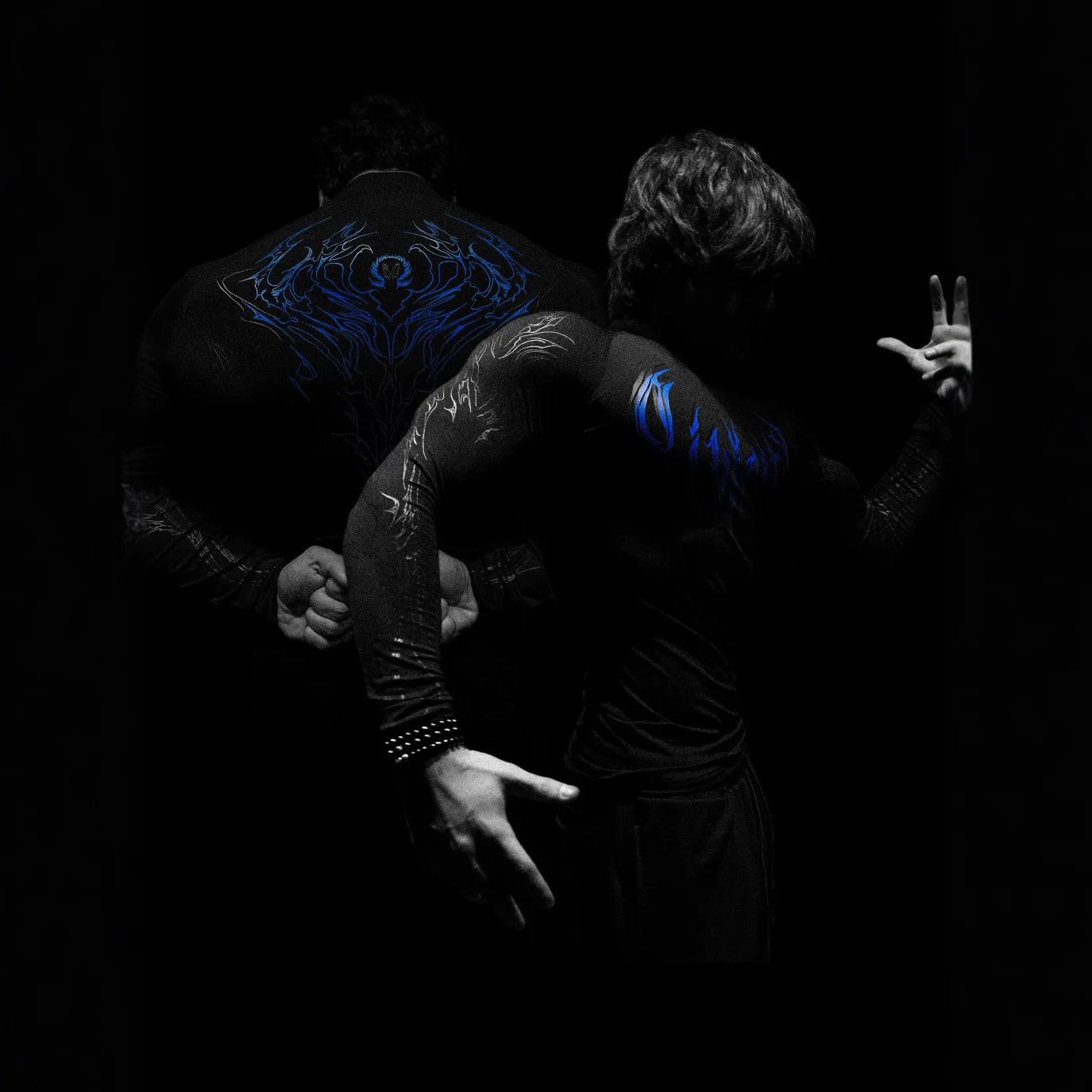 Summer New Men'S Long Sleeve American Style Trendy Brand Dark Style Sports Fitness Men'S Long Sleeve Quick-Dry Breathable Top