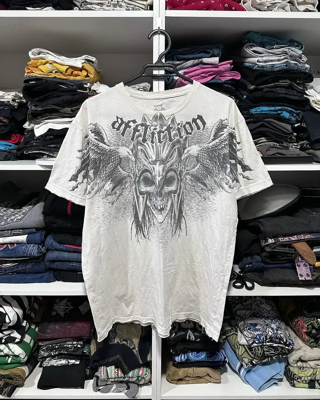 Y2k Kingslayer Oversized T Shirt New Harajuku Round Neck Oversized T-Shirt Short Sleeve Tops Gothic Clothing Street Top