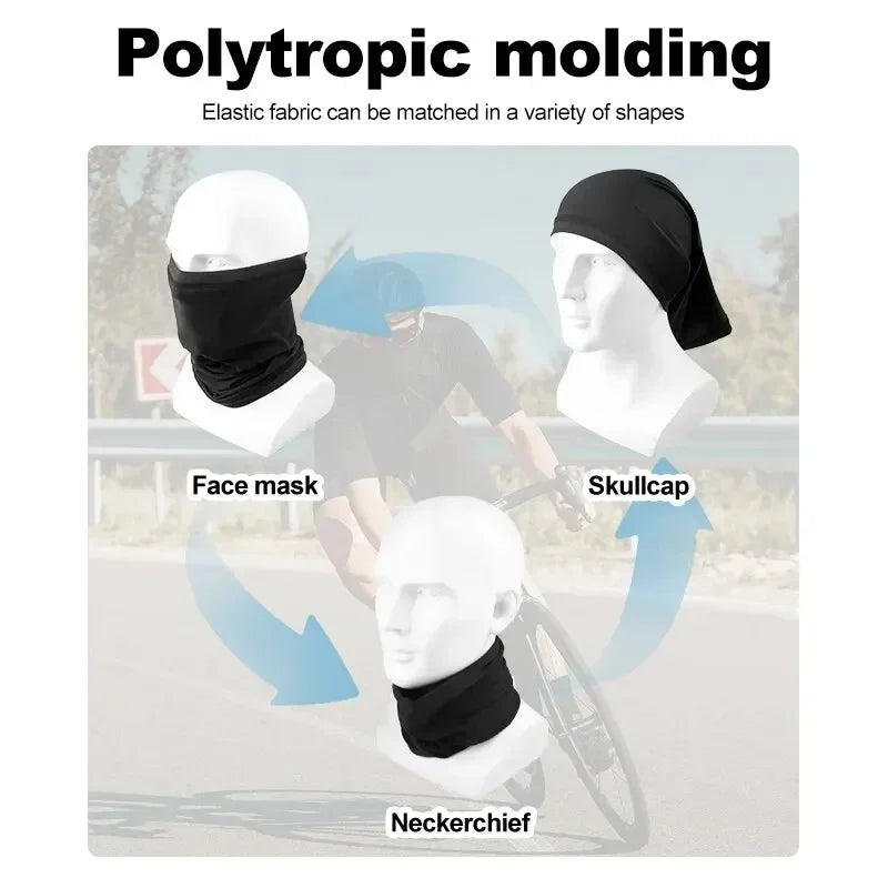 Cycling mask Bicycle windproof and dustproof mask Sports mask Sweat-absorbing face scarf Breathable scarf Summer cool turban