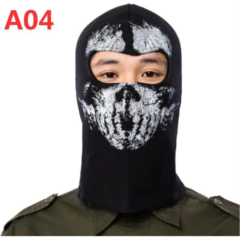 NEWest Balaclava Hood Full Face Masks For Ghosts Skull Bike Skiing Hood Ski Mask Cycling Headmask Ghost Skull Headmask