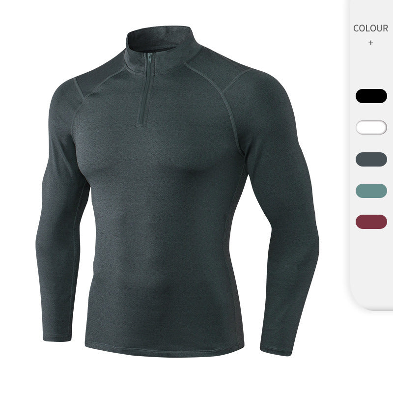 Men's Fall Winter Fitness Long Sleeved Quick-drying Basketball Running