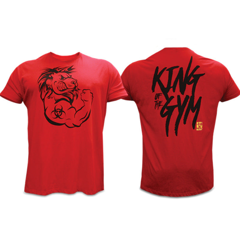 New Round Neck Short Sleeve Male Muscle Fitness Brother
