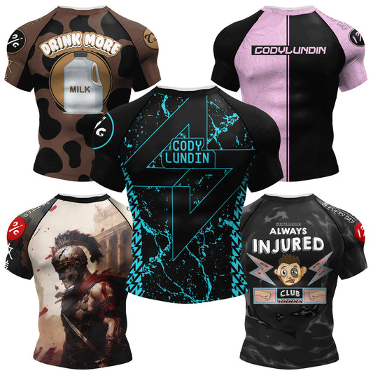Men's Printed Short-sleeved Sweat-wicking Quick-drying Breathable