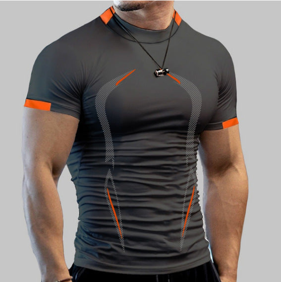 Practice Breathable Short-sleeved Dry Clothes Men's Sports Short-sleeved T-shirt