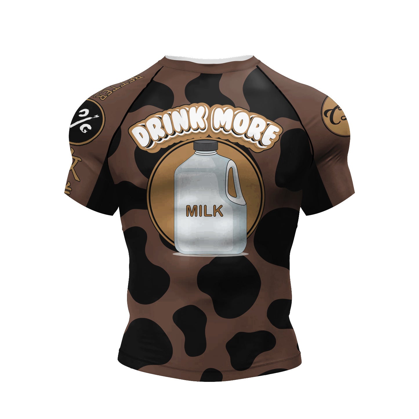 Men's Printed Short-sleeved Sweat-wicking Quick-drying Breathable