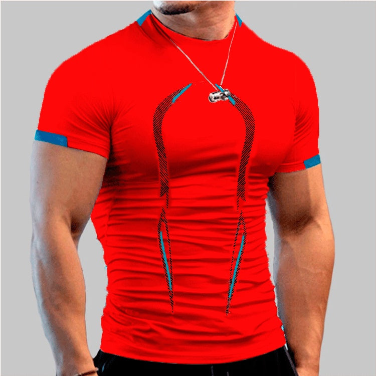 Practice Breathable Short-sleeved Dry Clothes Men's Sports Short-sleeved T-shirt