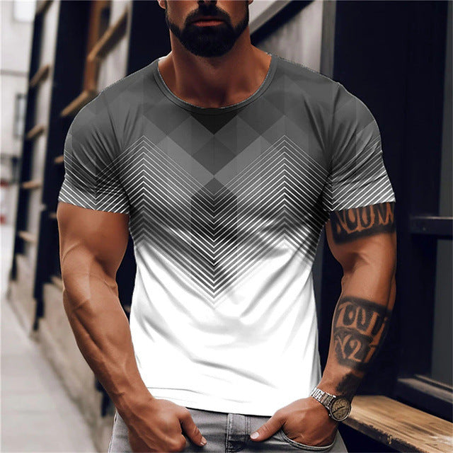 Summer Quick Drying Material Sports T-shirt Outdoor Running T-shirt Men