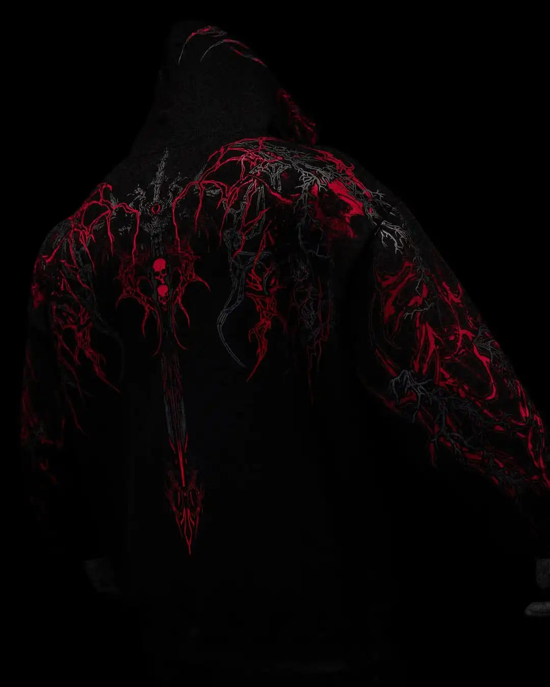 American High Street Fashion Clothing Street Hip-hop Retro Striped Fashionable Loose Zipper Hoodie Harajuku Casual Sweatshirt