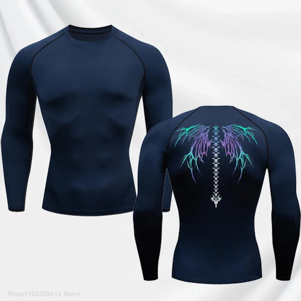 Elastic and Comfortable Men's Tops Thin Quick-drying Running T-shirt Gym Fitness Training Clothes Breathable Short-sleeved S-3XL