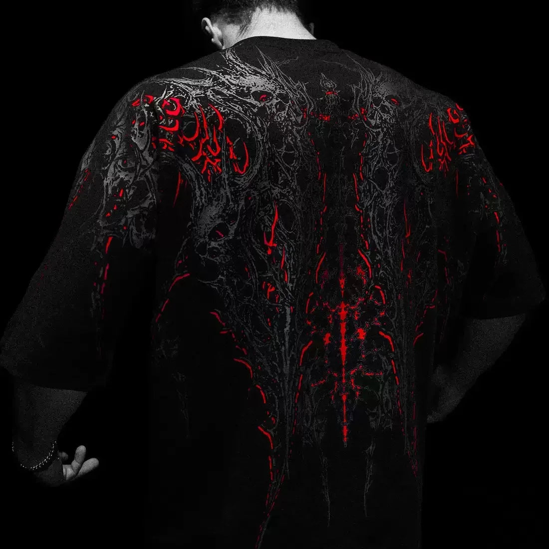 Good Quality Gym Fitness Sport Hip Hop Punk Short Sleeve T Shirt Man Woman Pure Cotton Gothic Vintage Printed T-shirt Tops