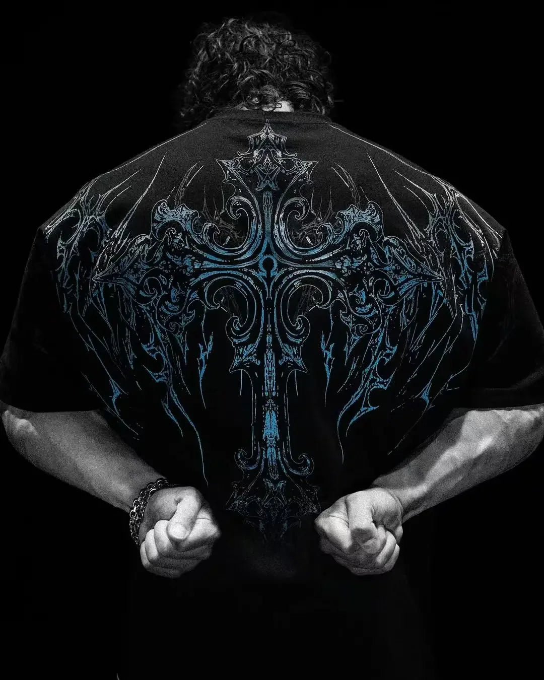 American Fashion Retro Dark Street Style Clothing Harajuku Casual Loose Cotton T-shirt Men Summer Gothic Oversized Short Sleeves