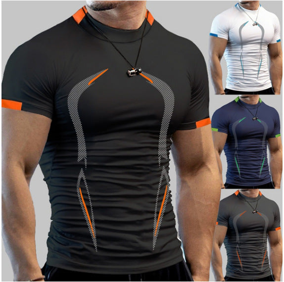 Practice Breathable Short-sleeved Dry Clothes Men's Sports Short-sleeved T-shirt