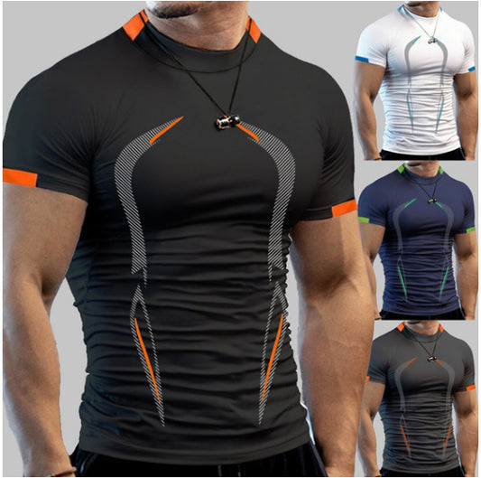 Practice Breathable Short-sleeved Dry Clothes Men's Sports Short-sleeved T-shirt