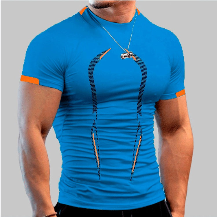 Practice Breathable Short-sleeved Dry Clothes Men's Sports Short-sleeved T-shirt