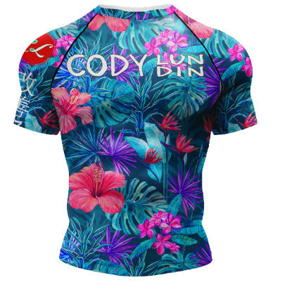 Men's 3D Digital Printing Short-sleeved Shirt