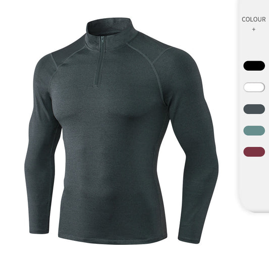Men's Fall Winter Fitness Long Sleeved Quick-drying Basketball Running
